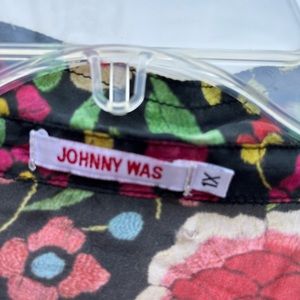 Johnny Was Emby silk blouse floral